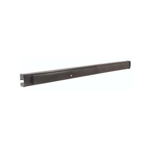 1295 Push Pad Rim Panic Exit Device - 'S' Type Strike, 48, Dark Bronze W/ Cylinder Dogging